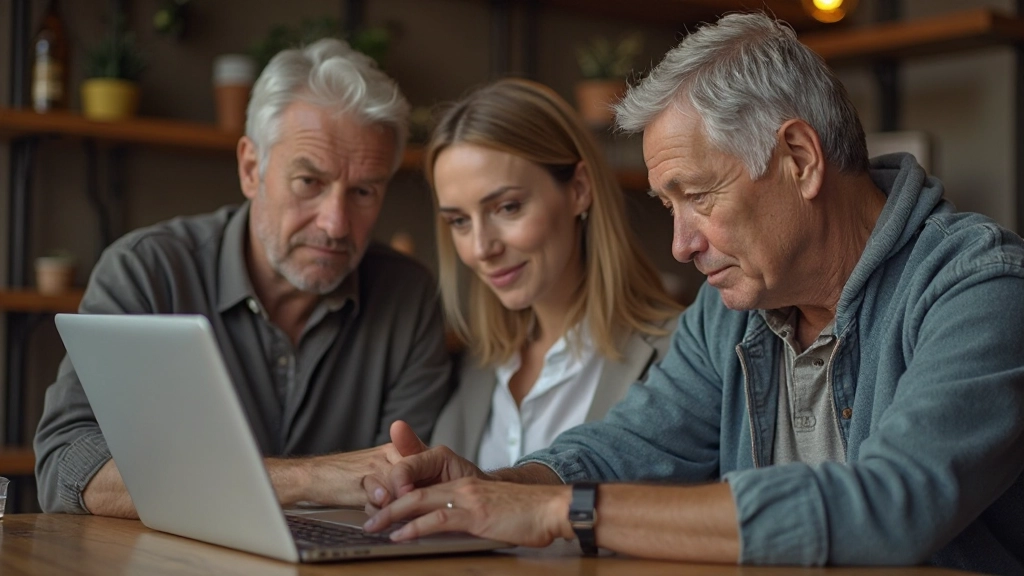 Photographers reviewing and discussing images at group critique session
