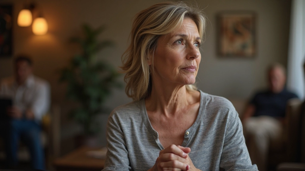 Photographer listening intently to fellow club members discussing technical aspects of their landscape photography print